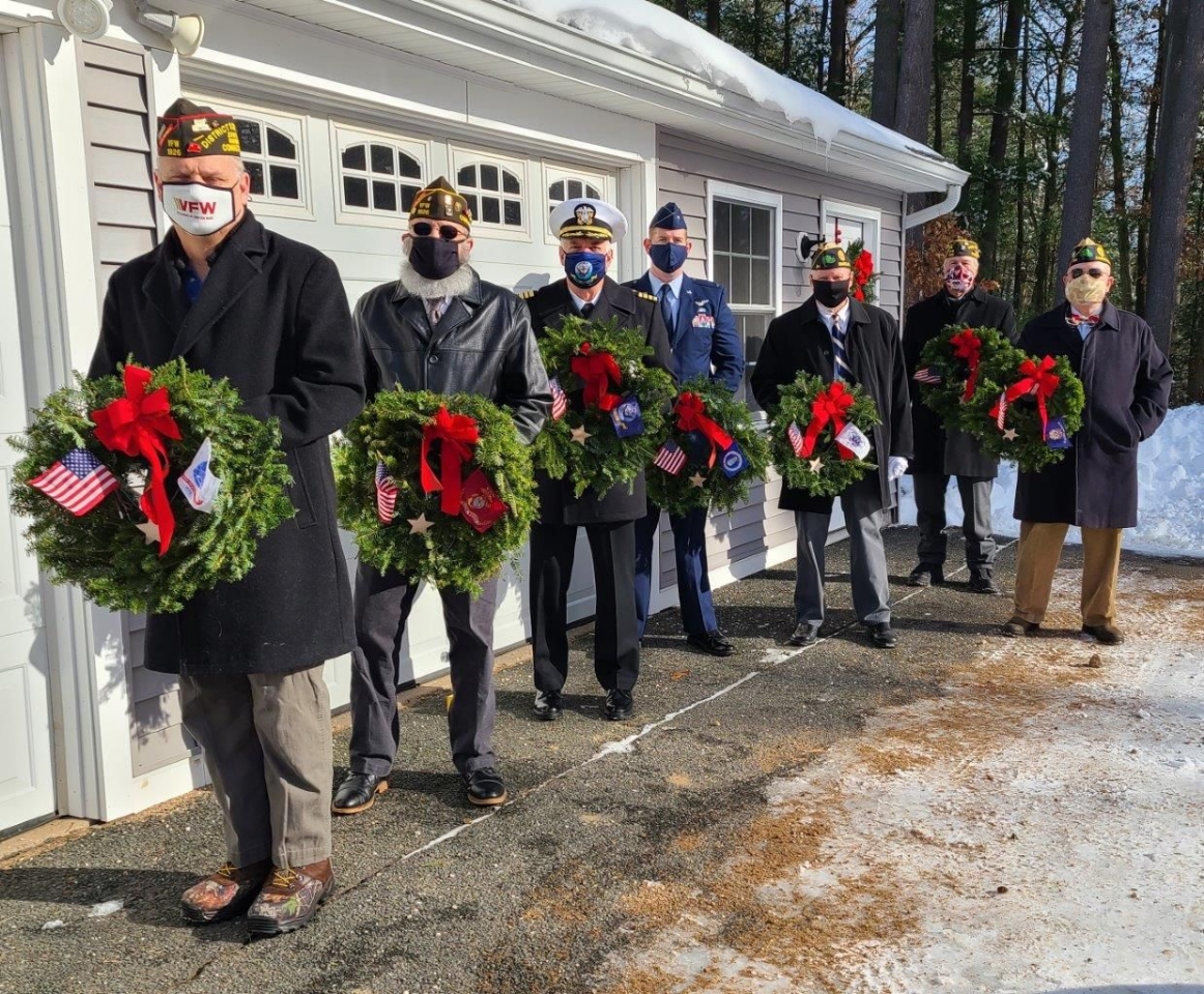Wreaths Across America 2020 in Simsbury, December 19